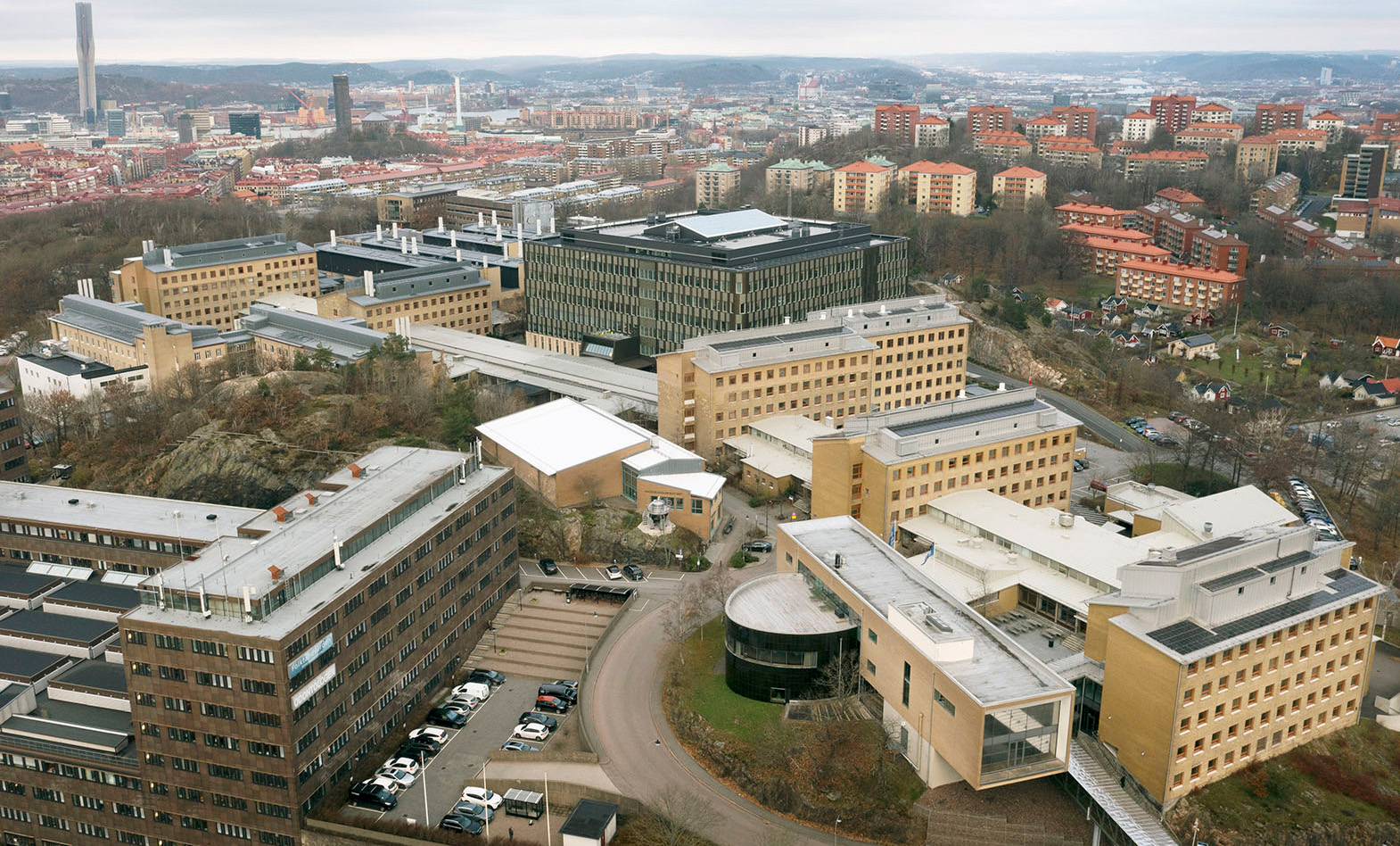 Campus Medicinareberget med alla byggnader