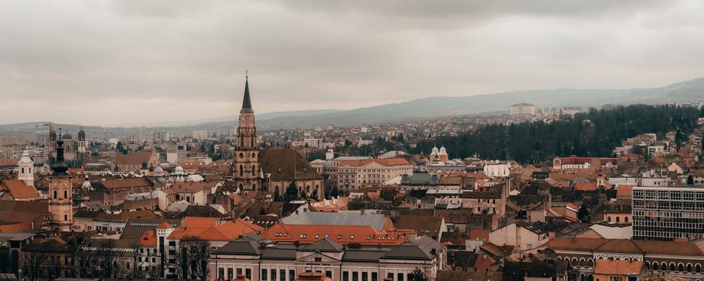 Utsikt över staden Cluj Napoca