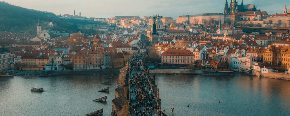 Vy över Prag.