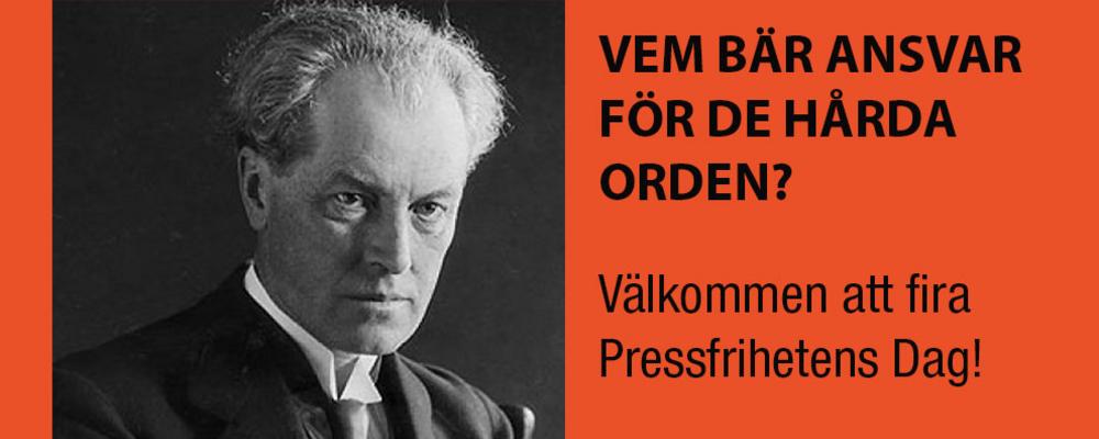 Bild på inbjudan till Pressfrihetens Dag
