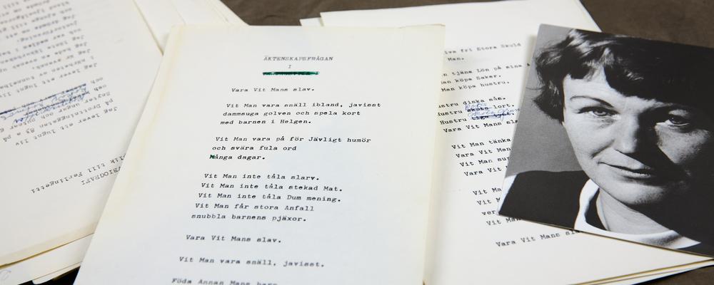 Kollage Sonja Åkesson 100 år