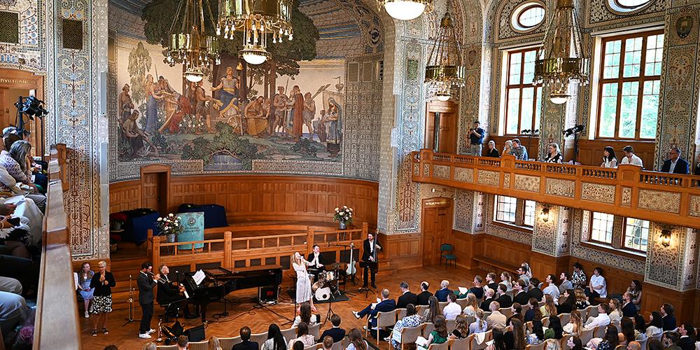 The IT Faculty Graduation Ceremony in the Assembly Hall of Gothenburg University.