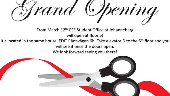 Grand opening CSE Student office Johanneberg