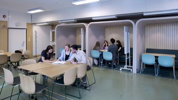 New study environments at Östra Sjukhuset.